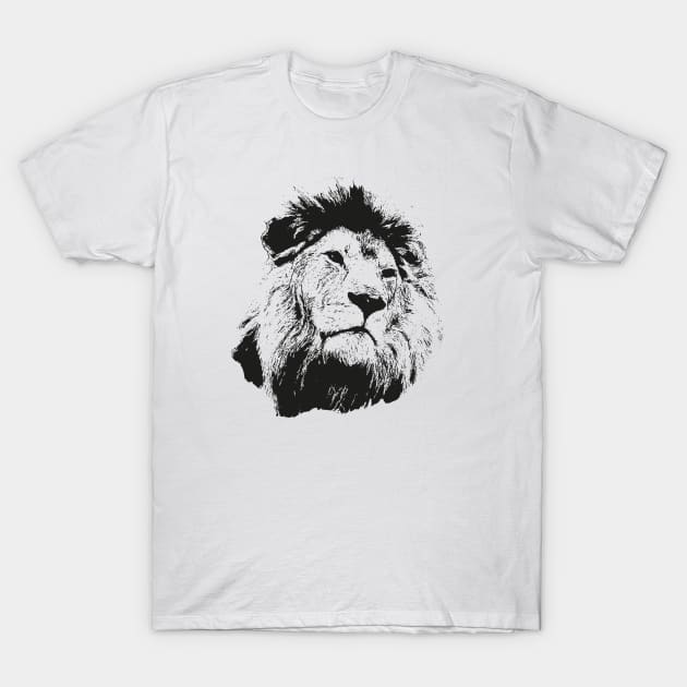 Lion portrait T-Shirt by Guardi